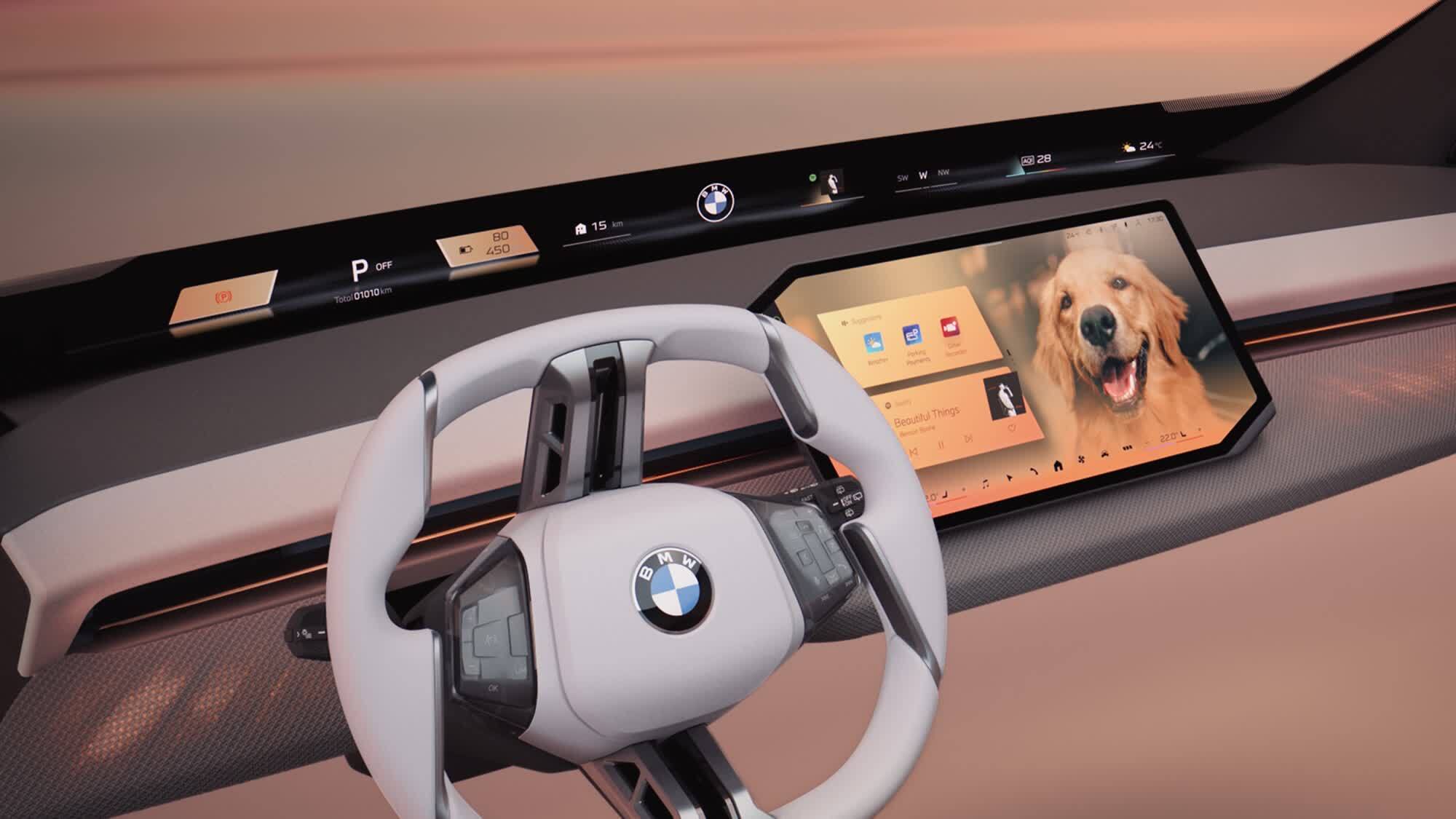 BMW представила систему Panoramic iDrive, превращающую лобовое стекло в 3D-дисплей