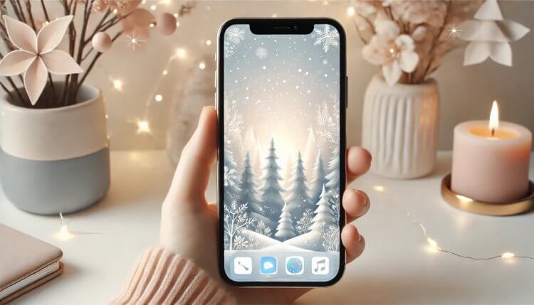 Подборка зимних обоев для твоего iPhone. Укрась смартфон новыми заставками