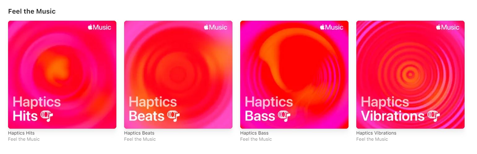 В Apple Music появилась «тактильная» музыка